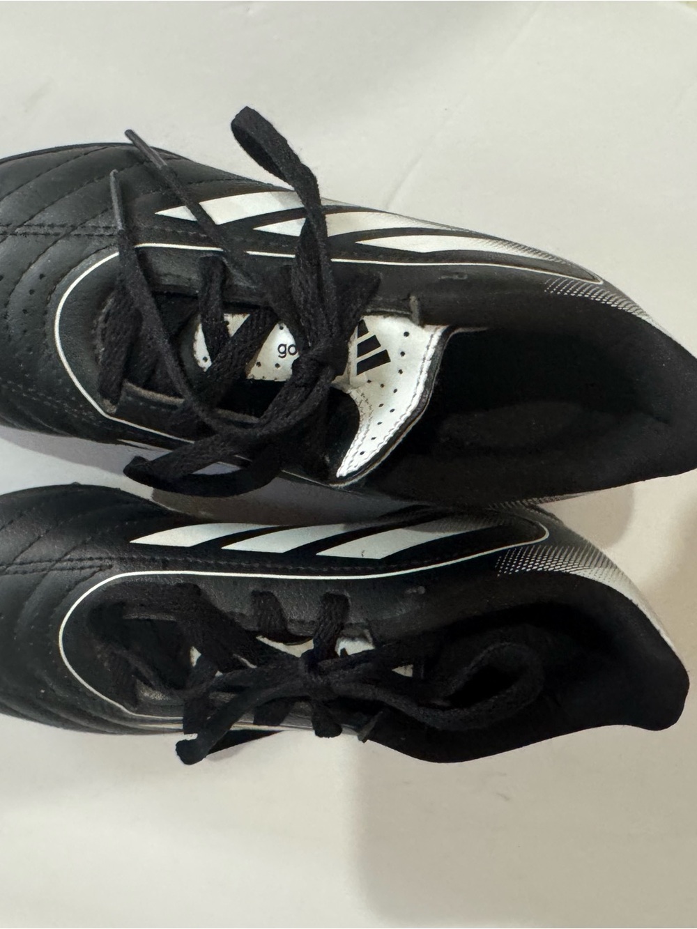 adidas Kids Black & White Soccer Sneakers